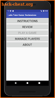 Latin Tutor Game Declensions screenshot