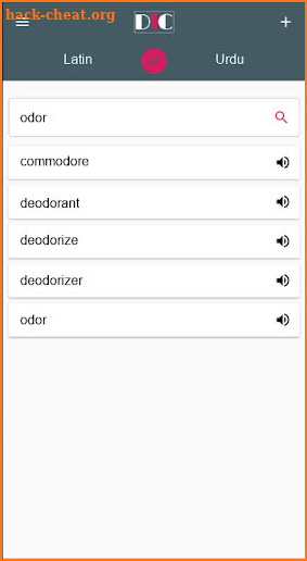 Latin - Urdu Dictionary (Dic1) screenshot