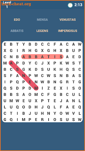 Latin Word Search screenshot