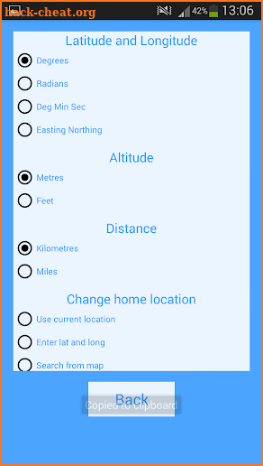 Latitude and Longitude screenshot