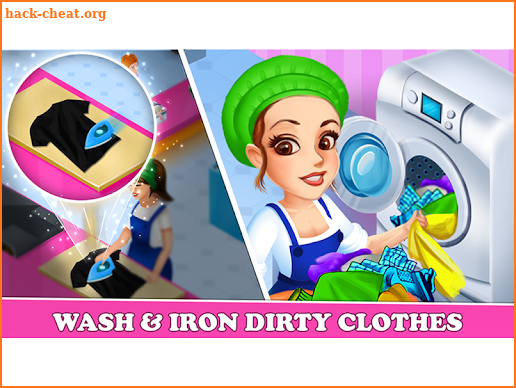 Laundry Service Dirty Clothes Washing Game screenshot