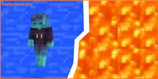 Lava And Water Skin for Minecraft screenshot