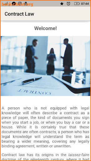 Law Made Easy! Contract Law screenshot