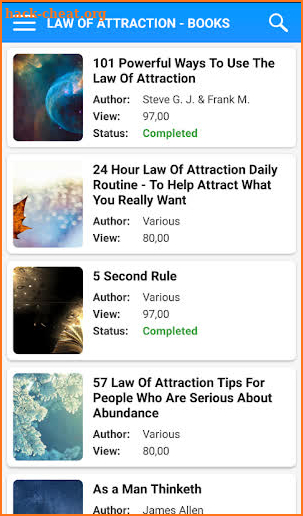 Law of Attraction - Books screenshot