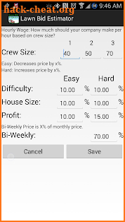 Lawn Care Estimator (Business) screenshot