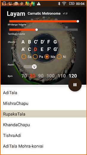 Layam - Carnatic Metronome screenshot