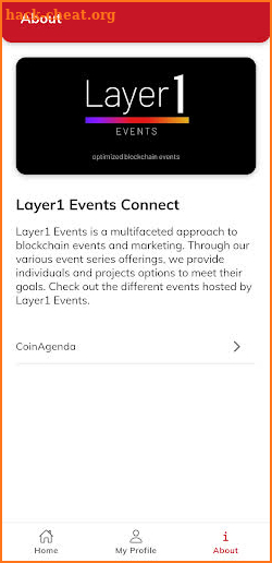 Layer1 Events Connect screenshot