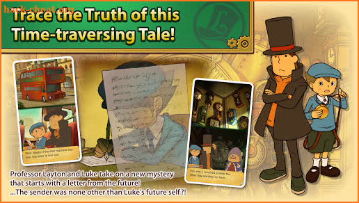 Layton: Unwound Future in HD screenshot