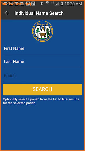 LDAF Business Search screenshot