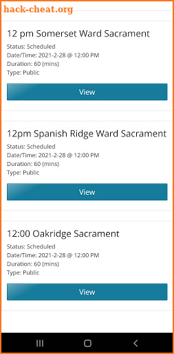 LDS Sacrament App screenshot