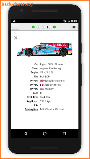Le Mans 24H 2018 Live Timing screenshot