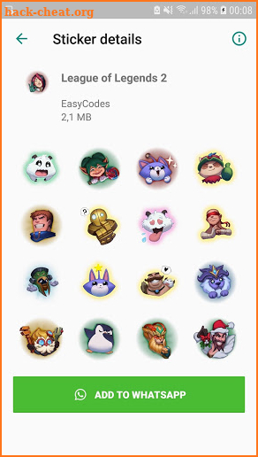 League stickers for WhatsApp - WAStickerApps screenshot