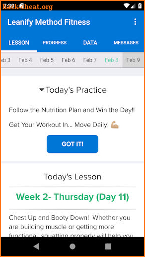 Leanify Method Fitness screenshot