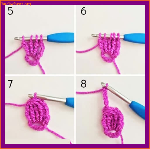 Learn crochet patterns step by step screenshot