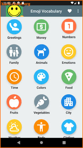 Learn emoji words and vocabulary screenshot