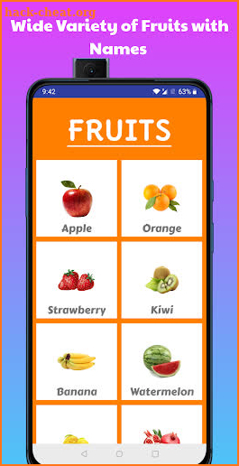 Learn Fruits Name for Kids screenshot