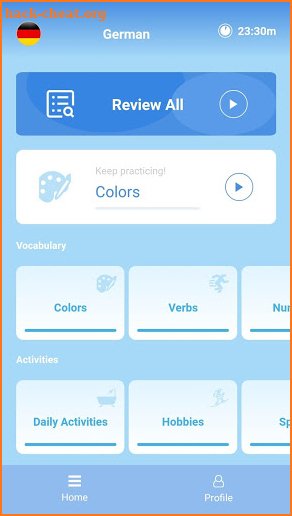 Learn German Vocabulary with Vocly screenshot