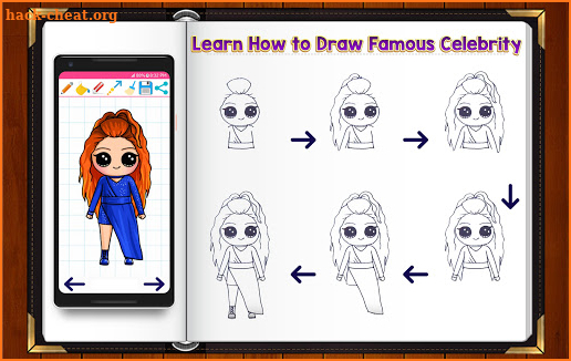 Learn How to Draw Chibi Famous Celebrities screenshot