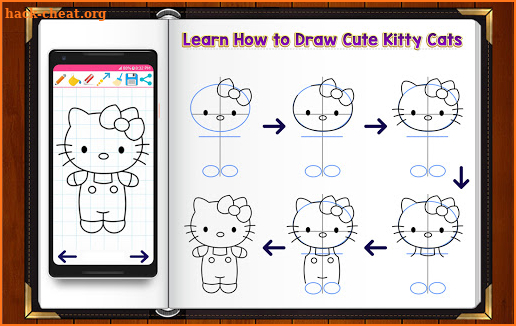 Learn How to Draw Cute Kitty Cat Characters screenshot