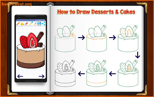 Learn How to Draw Desserts screenshot