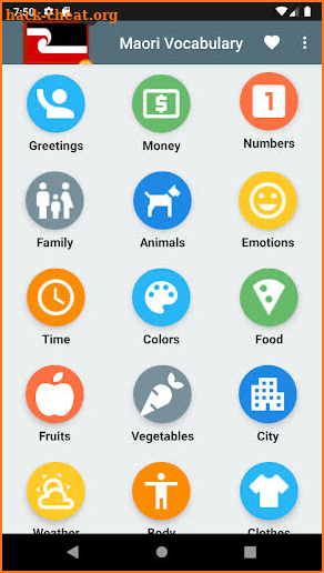 Learn maori words and vocabulary screenshot