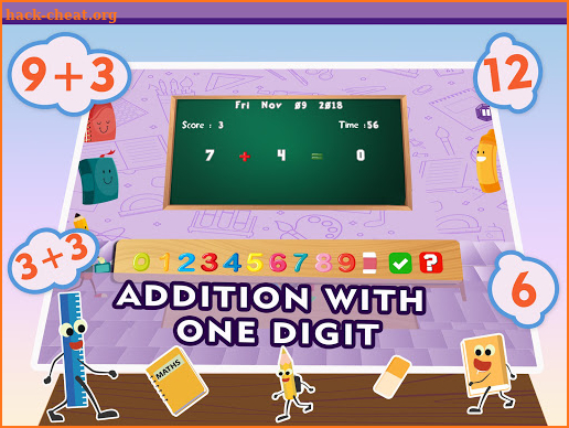 Learn Math Addition Quiz App screenshot