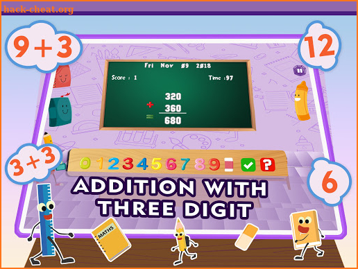 Learn Math Addition Quiz App screenshot