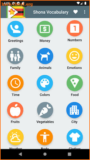 Learn shona words and vocabulary screenshot