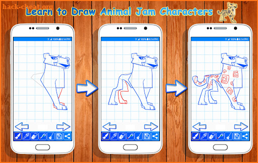 Learn to Draw Animal Jam Characters screenshot