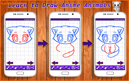 Learn to Draw Anime Animals screenshot