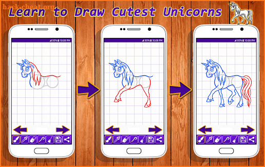 Learn to Draw Cutest Unicorns screenshot