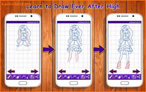 Learn to Draw Ever After High Characters screenshot