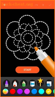 Learn To Draw Glow Flower screenshot