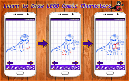 Learn to Draw Lego Comic Characters screenshot