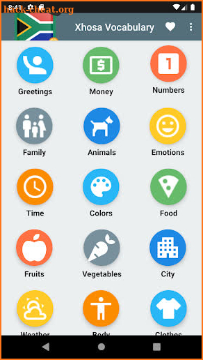Learn xhosa words and vocabulary screenshot