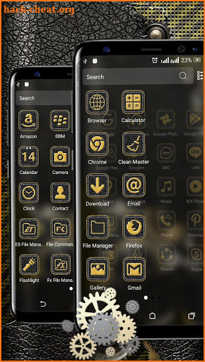 Leather Gears Launcher Theme screenshot