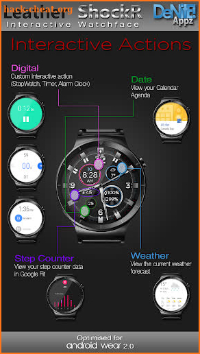 Leather ShockR HD Watch Face screenshot