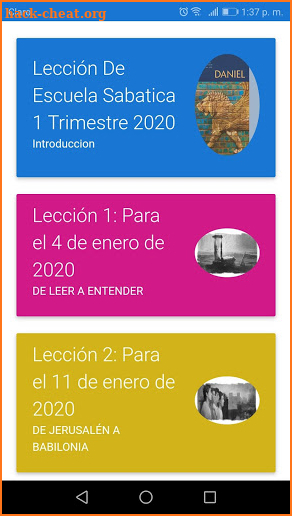 Lección De Escuela Sabatica 1 Trimestre 2020 screenshot