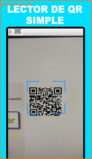 Lector de códigos QR simple screenshot