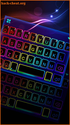 Led Neon Color Keyboard Theme screenshot