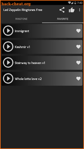 Led Zeppelin Ringtones Free screenshot