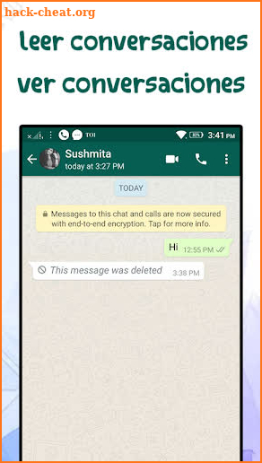 leer mensajes y conversaciones borradas screenshot