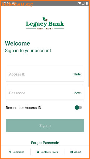 Legacy Bank and Trust Mobile screenshot