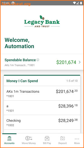 Legacy Bank and Trust Mobile screenshot