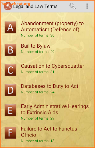 Legal and Law Terms screenshot