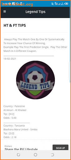 Legend Tipster screenshot