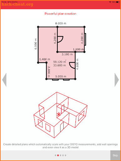 Leica DISTO™ Plan screenshot