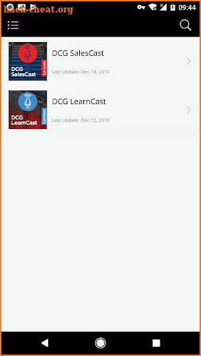 Lenovo Podcasts screenshot