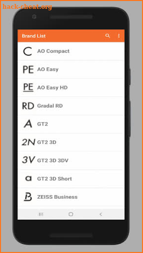 Lens Brand Identifier screenshot