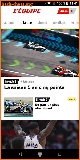 L'Équipe - Sport en direct : foot, tennis, rugby.. screenshot